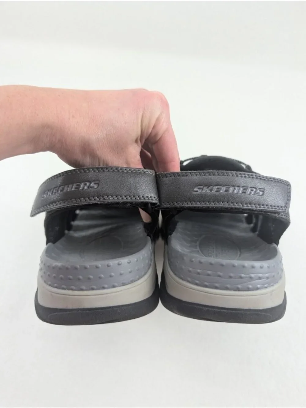 Skechers Tresmen Outseen Fisherman Sandal Mens 13 Gray Hiking Water Outdoor Shoe